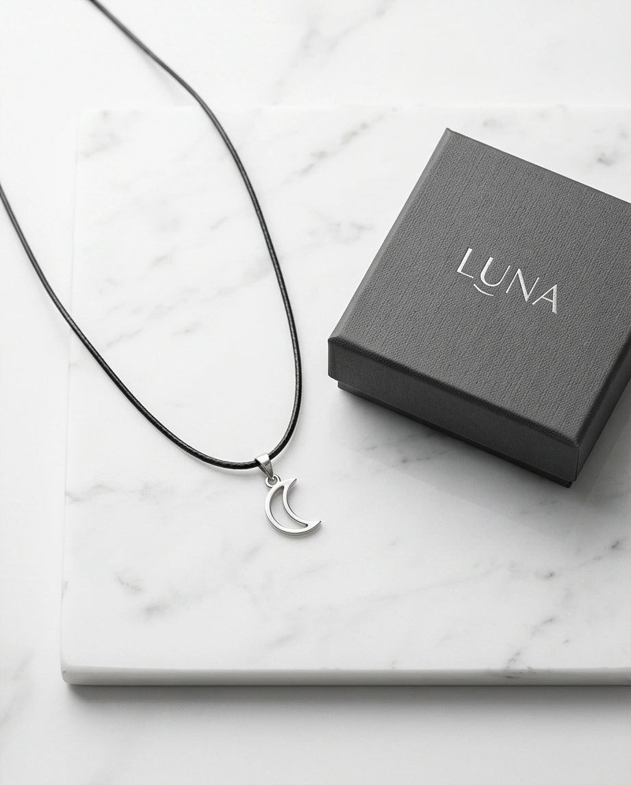 The Luna Minimalist Crescent Moon Necklace