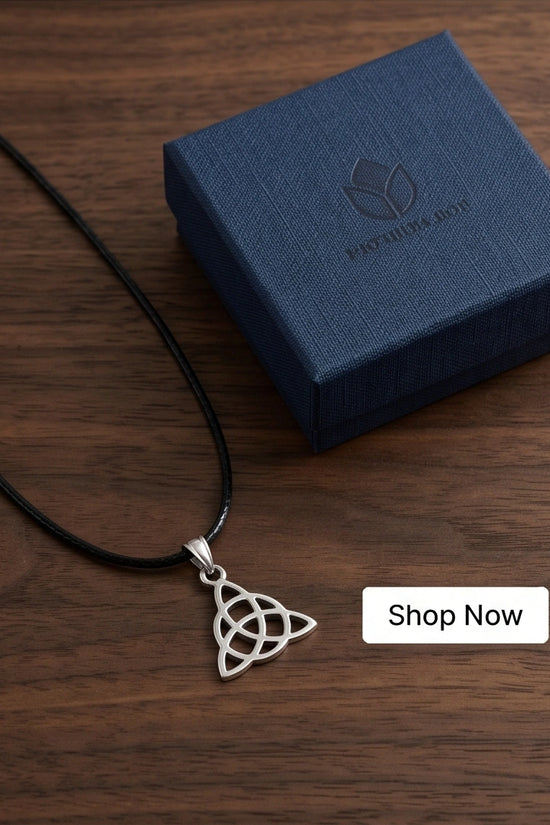 Silver Celtic Triquetra Knot Necklace