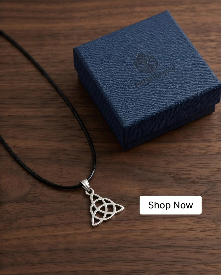 Silver Celtic Triquetra Knot Necklace