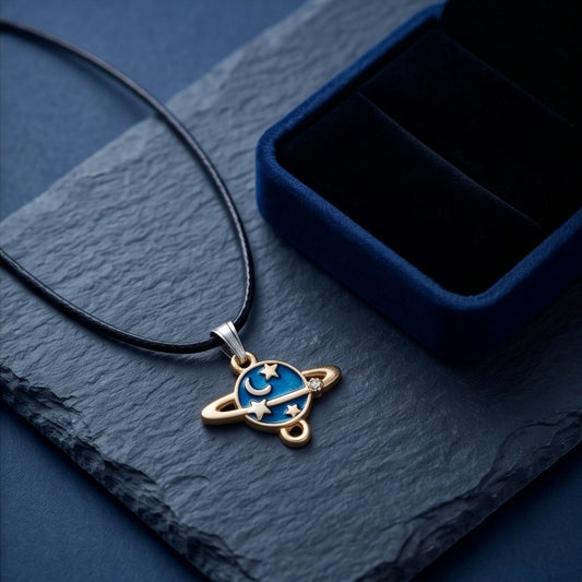 Celestial Galaxy Planet Pendant
