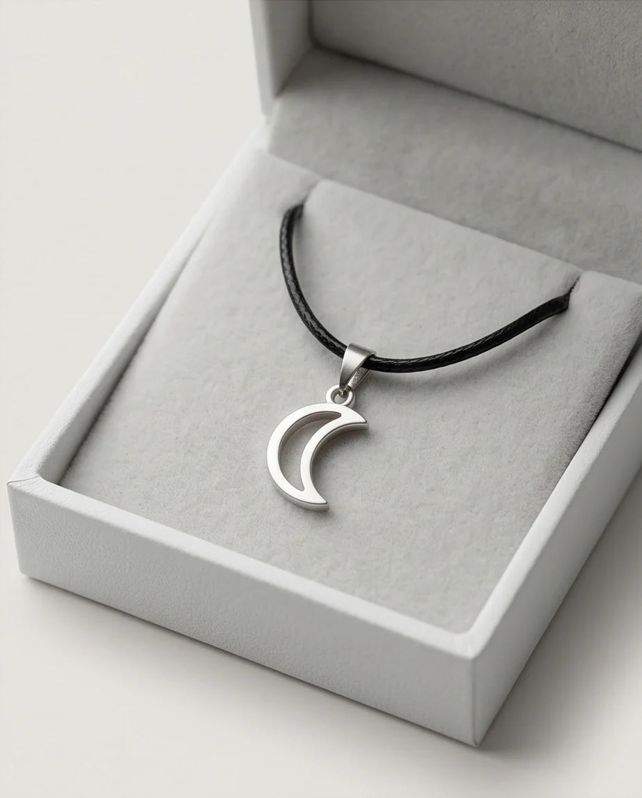 The Luna Minimalist Crescent Moon Necklace