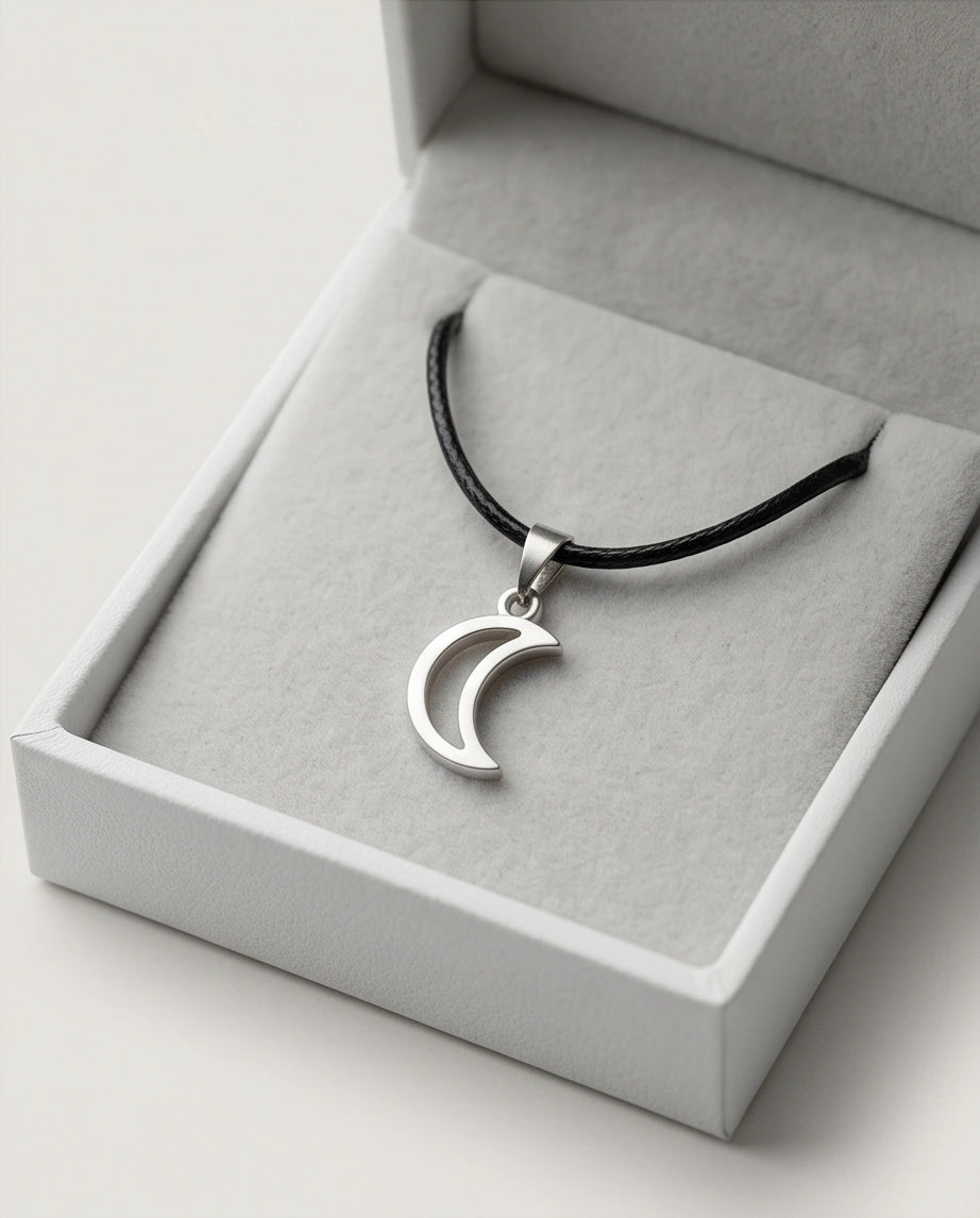 The Luna Minimalist Crescent Moon Necklace