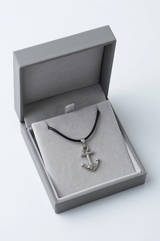 The Sunken Bloom: Vintage Anchor & Sunflower Pendant Necklace