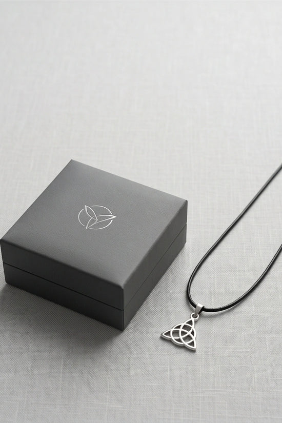 Silver Celtic Triquetra Knot Necklace