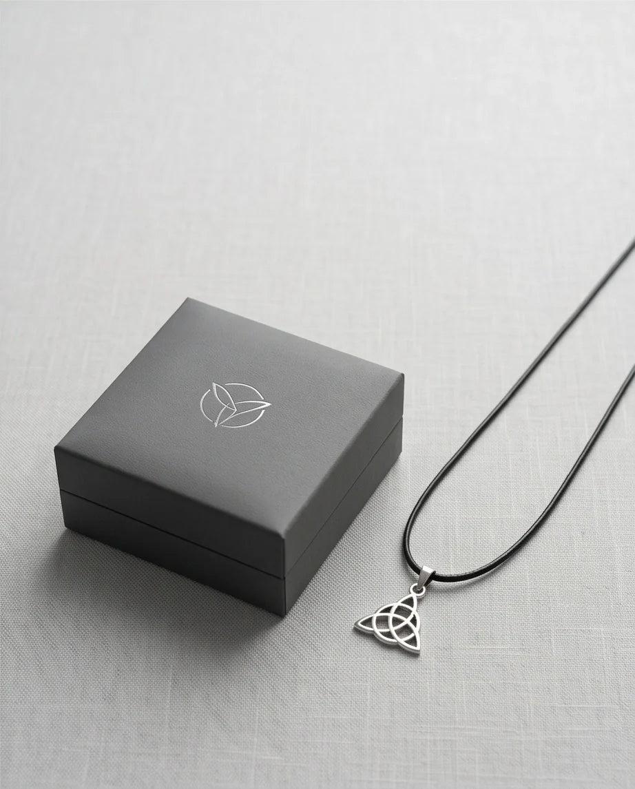 Silver Celtic Triquetra Knot Necklace