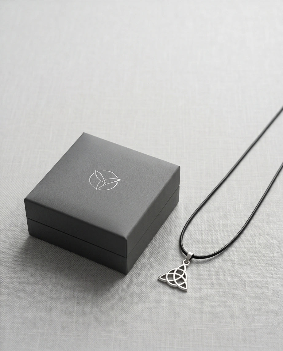 Silver Celtic Triquetra Knot Necklace