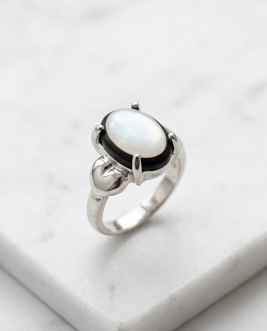 Iridescent Eclipse Statement Ring