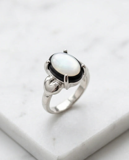 Iridescent Eclipse Statement Ring