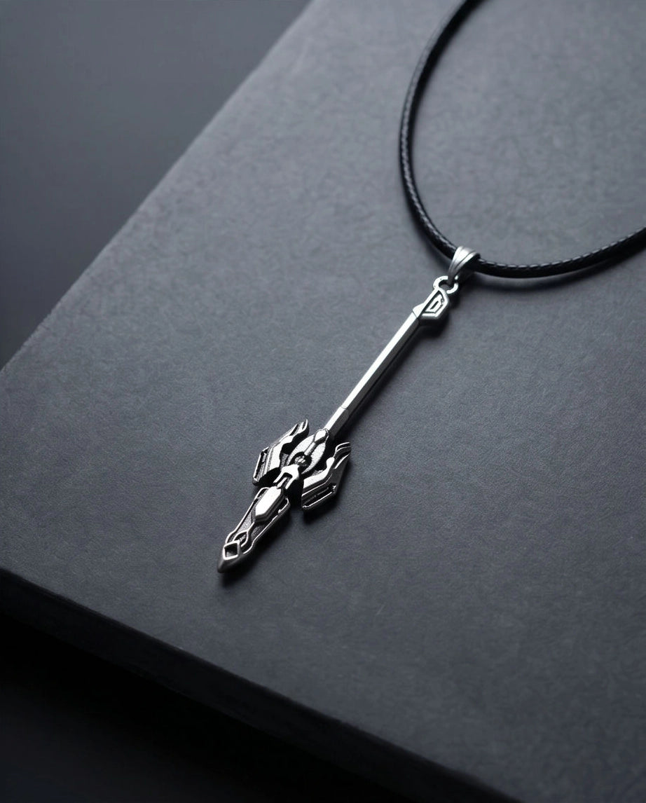 Futuristic Sci-Fi Spear Pendant Necklace
