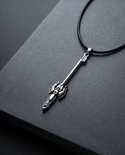 Futuristic Sci-Fi Spear Pendant Necklace
