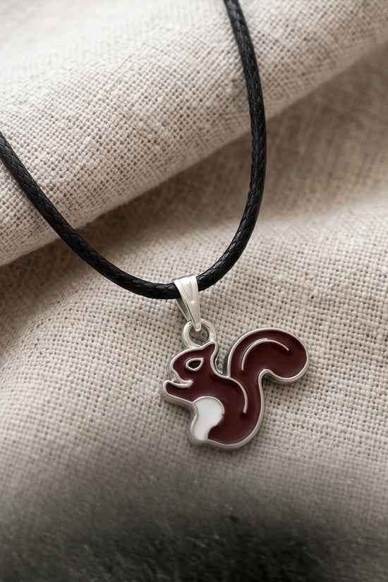 The Walnut Squirrel Pendant