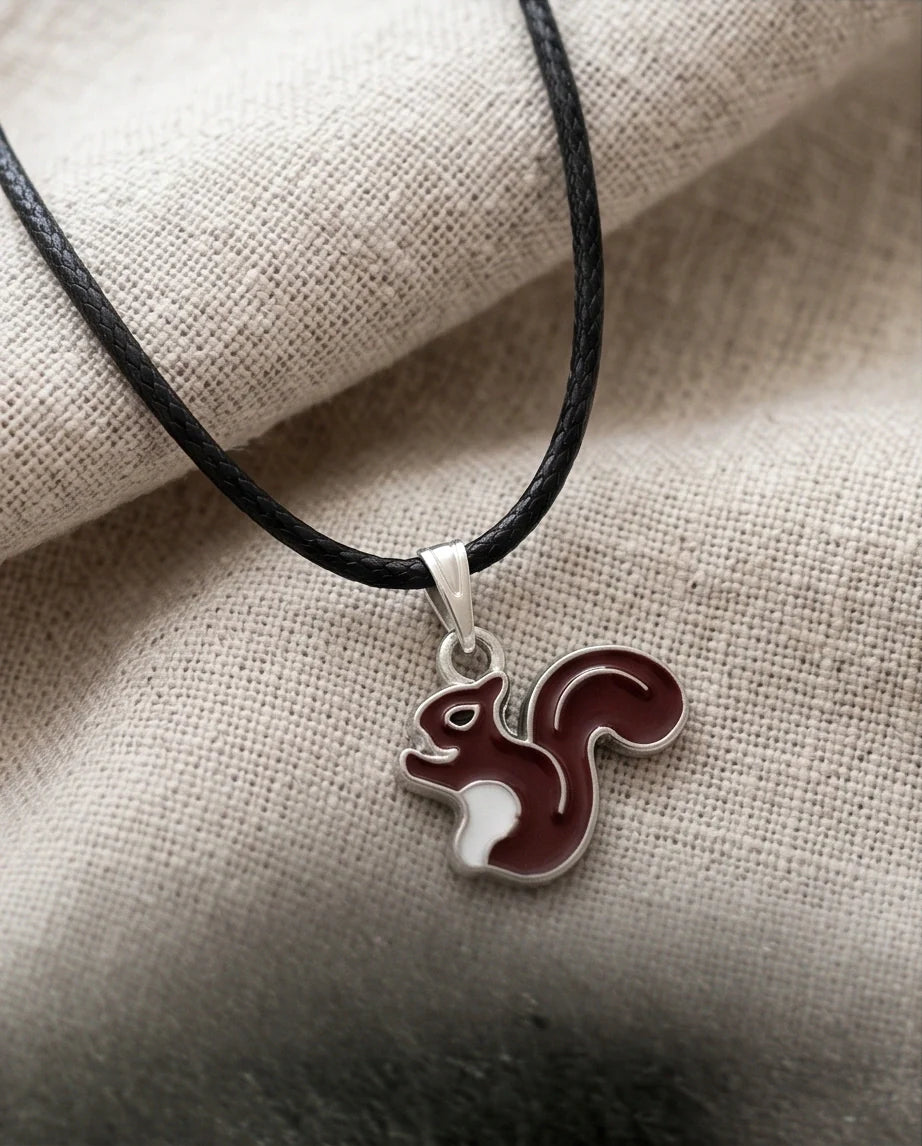 The Walnut Squirrel Pendant