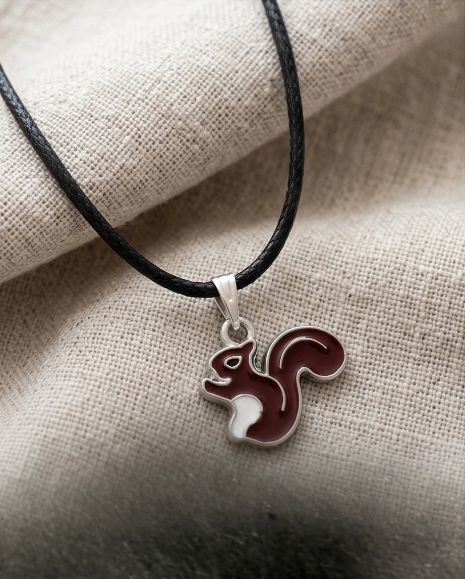 The Walnut Squirrel Pendant