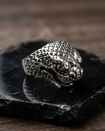 "Serpent’s Legacy" – Premium Viper Statement Ring