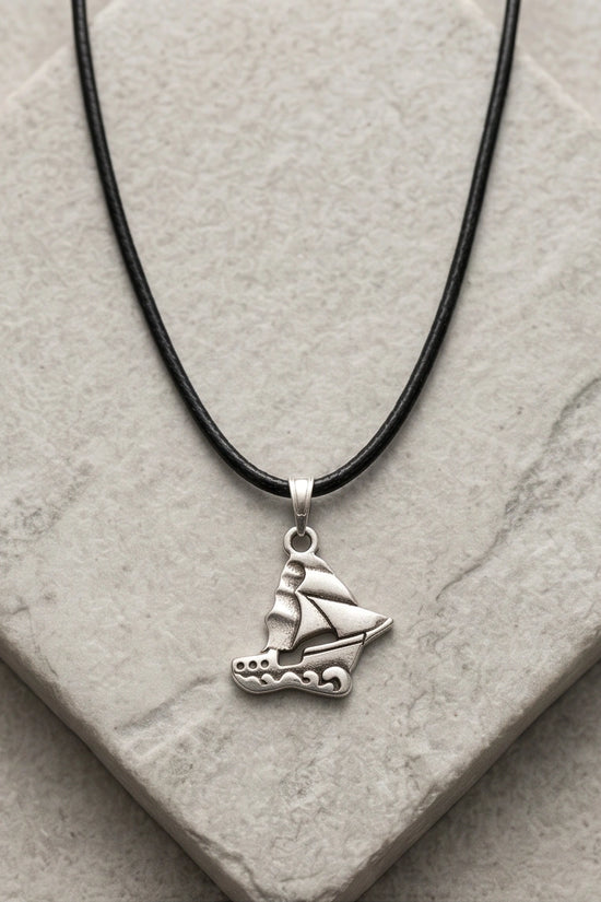 Silver Sailboat Pendant Necklace