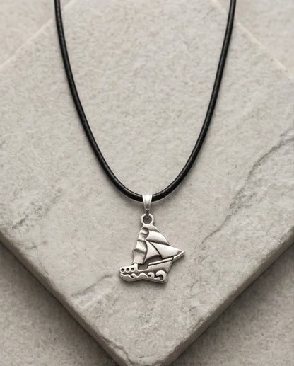 Silver Sailboat Pendant Necklace