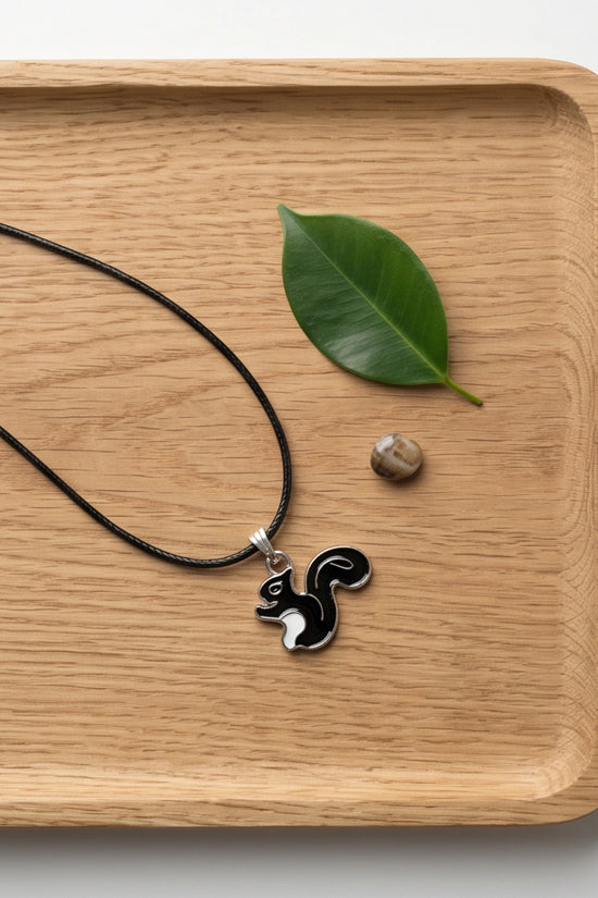 The Midnight Squirrel Pendant