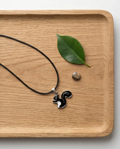 The Midnight Squirrel Pendant