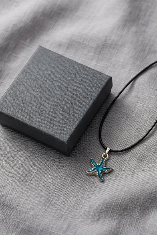 Ocean Blue Starfish Pendant
