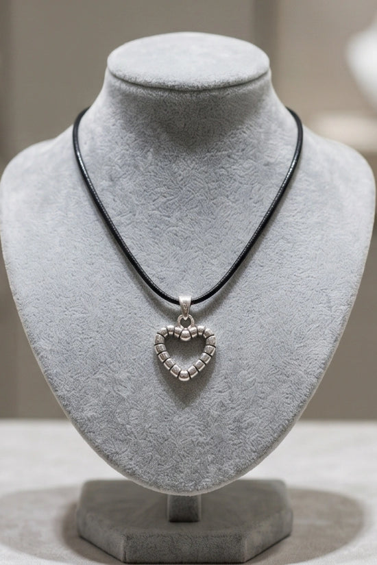 The Eternal Bond Hollow Heart Necklace