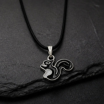 The Onyx Squirrel Pendant