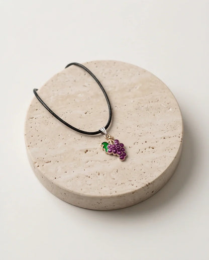 Luscious Purple Grape Cluster Pendant