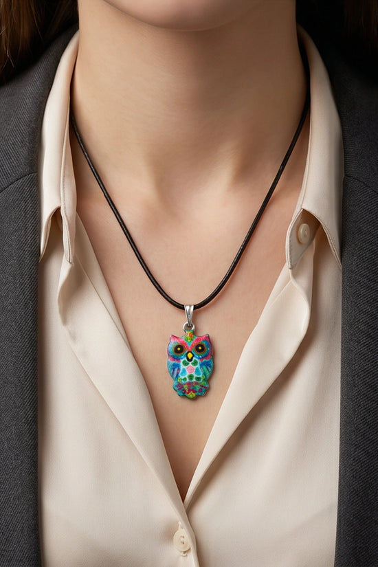 The Mosaic Owl Pendant