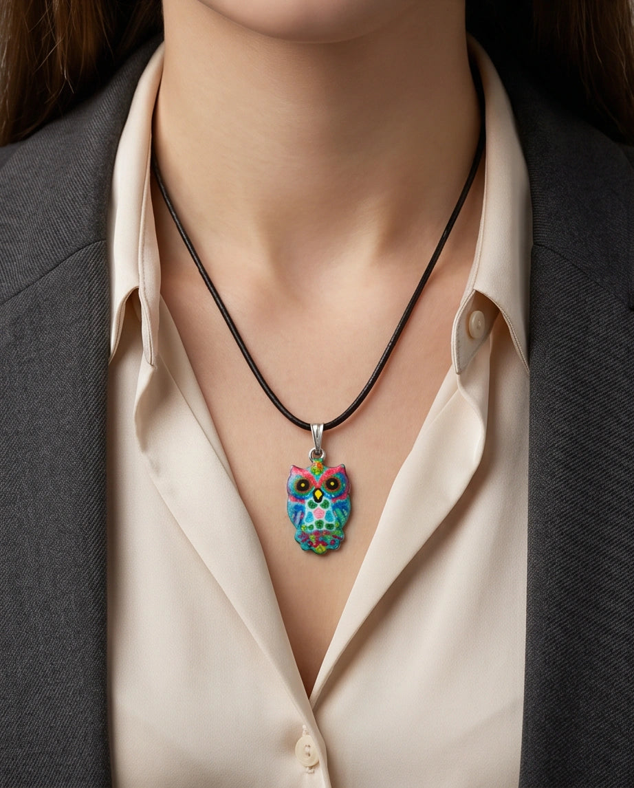 The Mosaic Owl Pendant