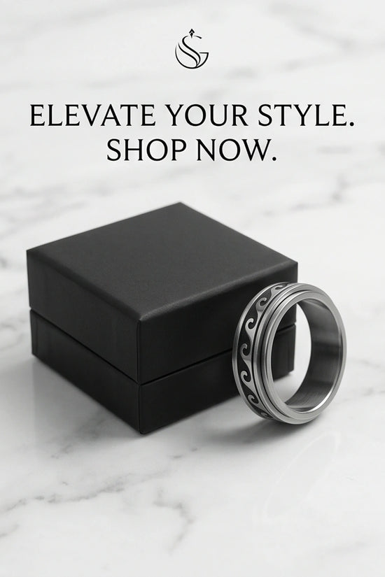 Minimalist Ocean Wave Engraved Band Ring