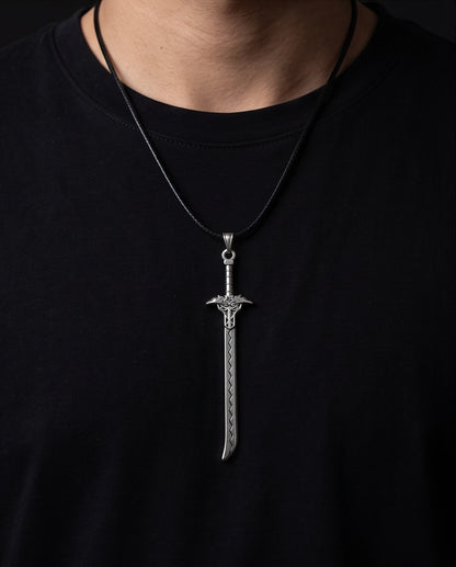 Vintage Katana Sword Pendant Necklace