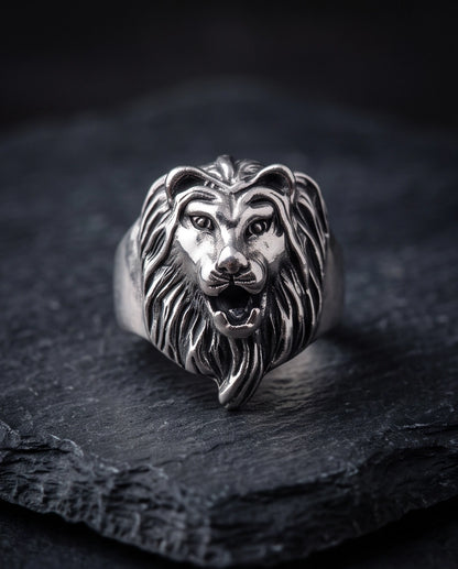 Sovereign Lion Sculpted Ring