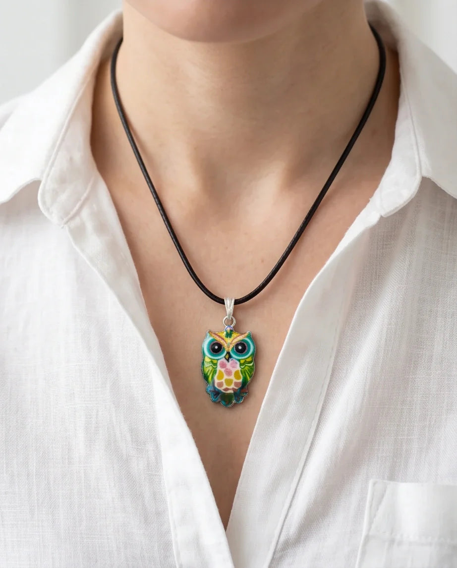 The Azure Owl Pendant