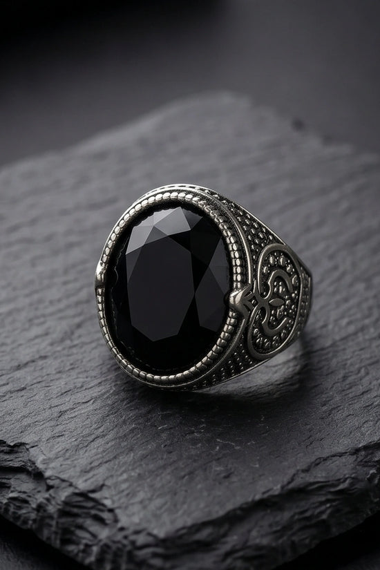 Imperial Onyx Shadow Signet Ring