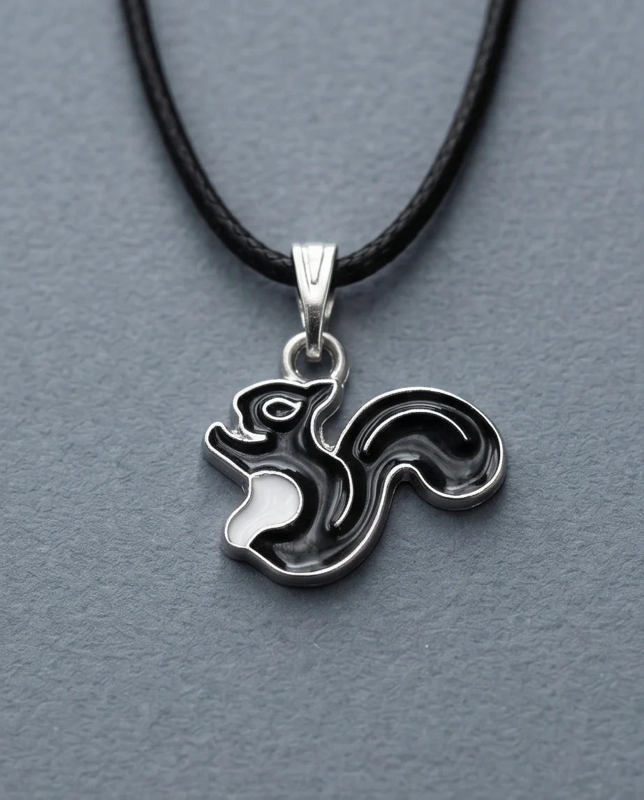 The Midnight Squirrel Pendant
