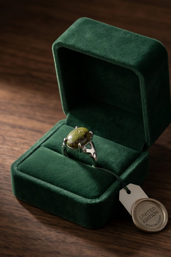 Olive Serpentine Butterfly Ring