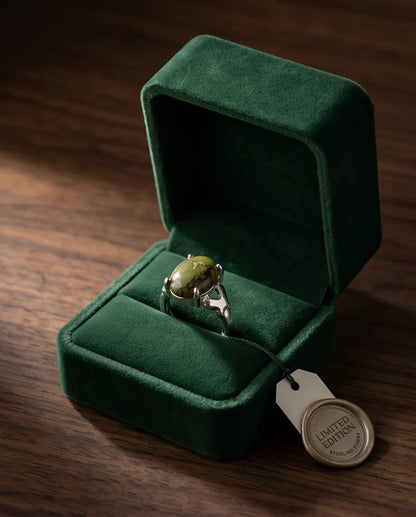 Olive Serpentine Butterfly Ring