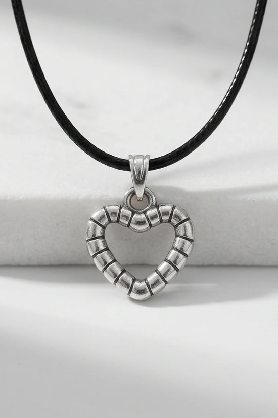 The Eternal Bond Hollow Heart Necklace