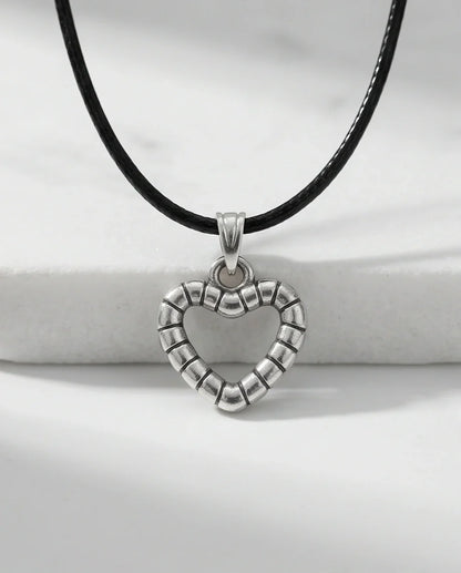 The Eternal Bond Hollow Heart Necklace