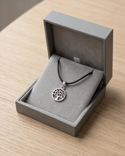 Silver Cutout Tree of Life Necklace