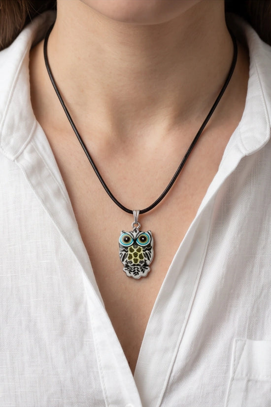 The Monochrome Owl Pendant