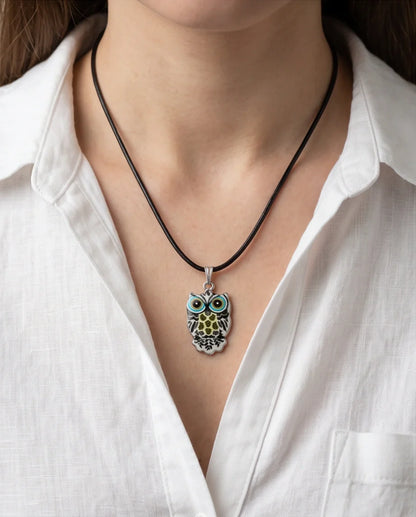 The Monochrome Owl Pendant