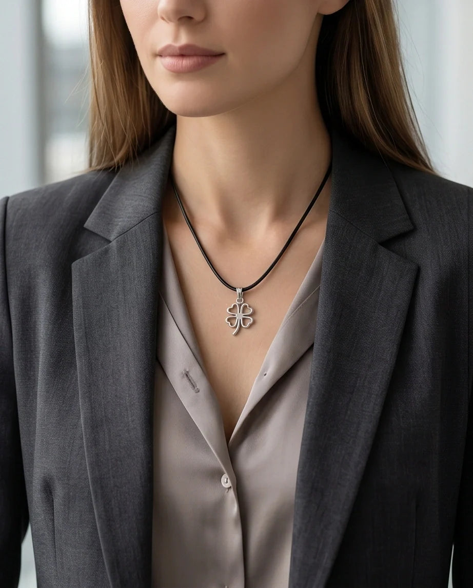 The Lucky Charm Four-Leaf Clover Necklace