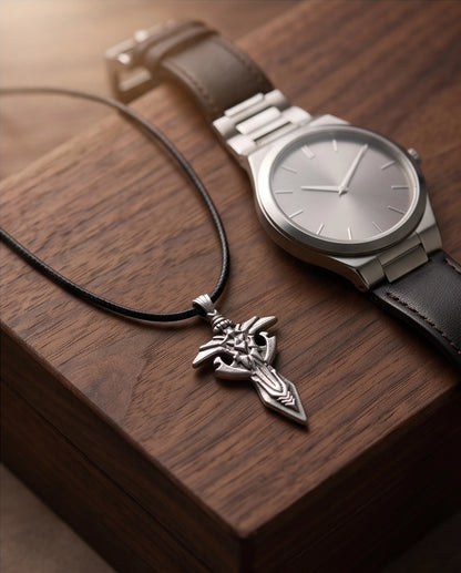Gothic Rune Sword Dagger Pendant