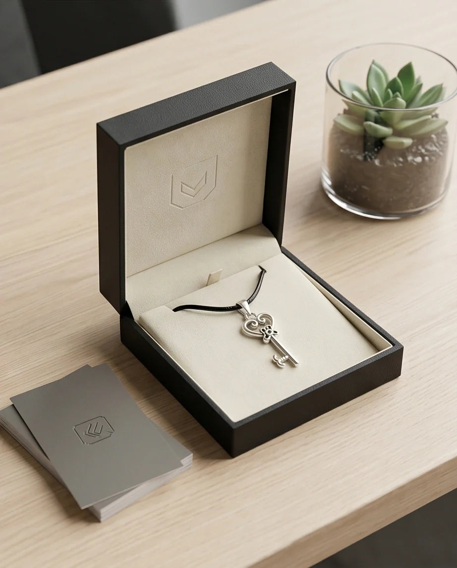 The Secret Garden Heart Key Necklace