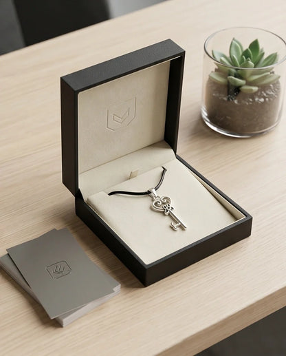 The Secret Garden Heart Key Necklace