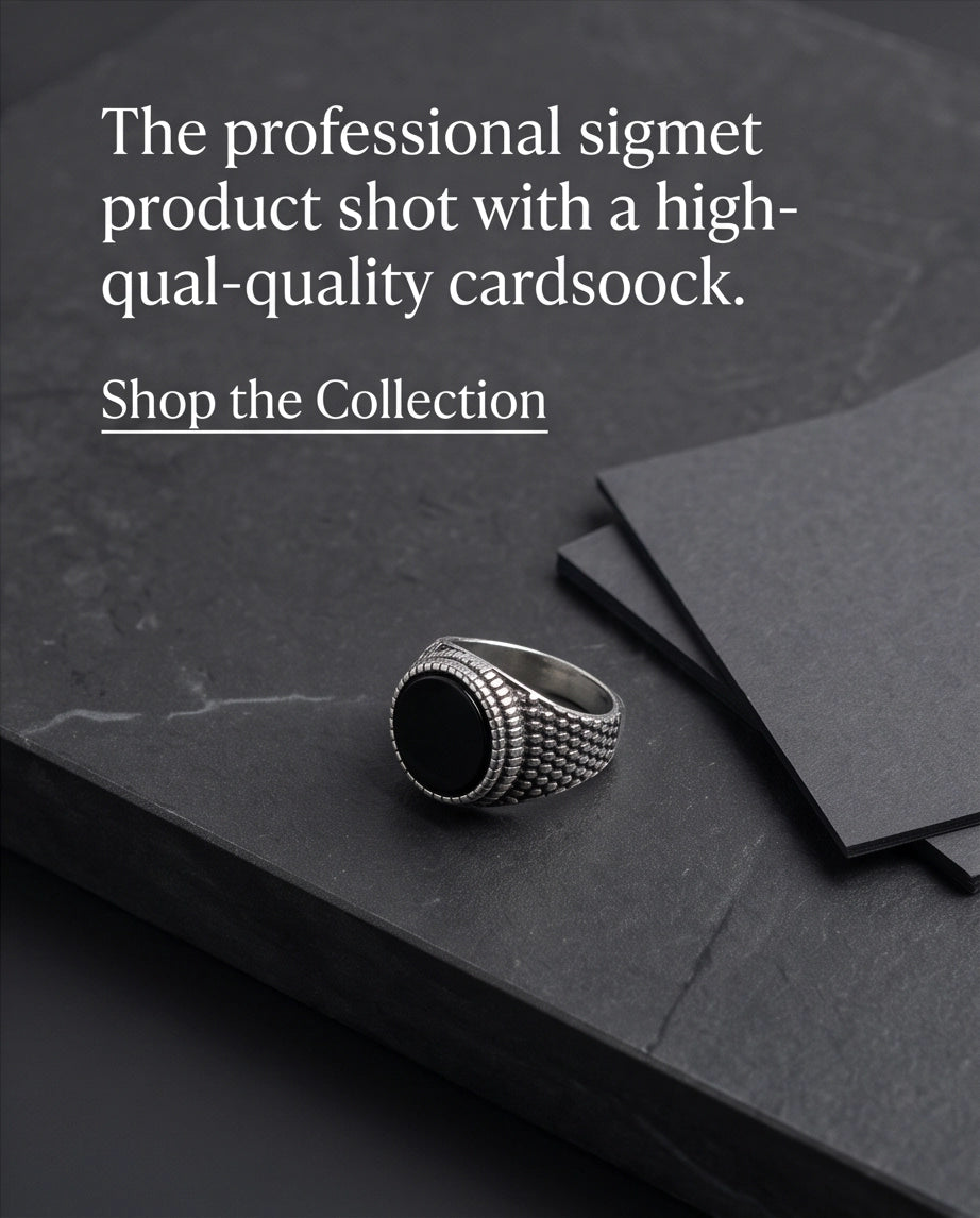 Onyx-Style Round Cabochon Beaded Scale Texture Silver Ring