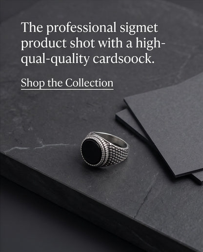 Onyx-Style Round Cabochon Beaded Scale Texture Silver Ring