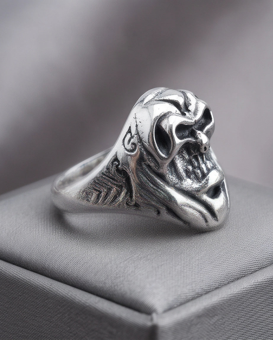 Hooded Reaper Sculpted Signet Ring