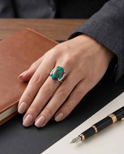 Ocean Matrix Turquoise Statement Ring