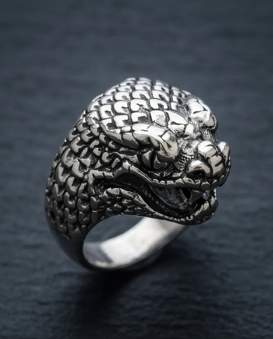 "Serpent’s Legacy" – Premium Viper Statement Ring